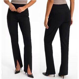 Express high-waisted split hem trousers